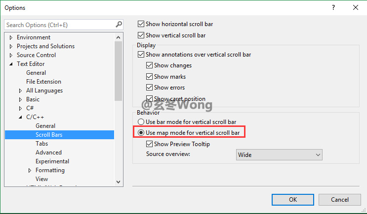 [VisualStudio]如何设置VS的类似的sublime滚动条效果